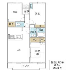 グランマリッチ 3LDKの間取図画像