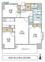 マ・トール水戸本町 804号室 ｜ 茨城県水戸市本町（賃貸マンション3LDK・8階・68.47㎡） その2