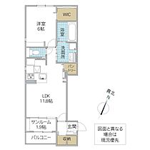 クラッシーコート 101号室 ｜ 茨城県水戸市城東（賃貸アパート1LDK・1階・50.42㎡） その2