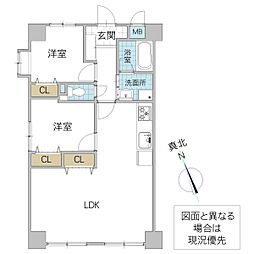 間取図画像 2LDK