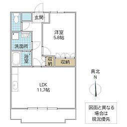 間取図画像 1LDK