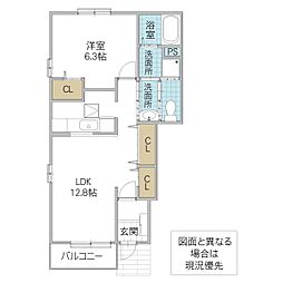 間取図画像 1LDK