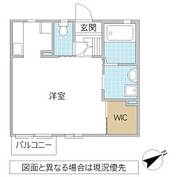 JR常磐線 水戸駅 徒歩23分の賃貸アパート 1階ワンルームの間取り