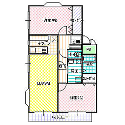 間取図画像 2LDK