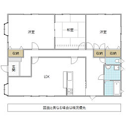 カーサ大成町 1階3LDKの間取り