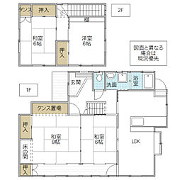 馬渡住宅 4LDKの間取り