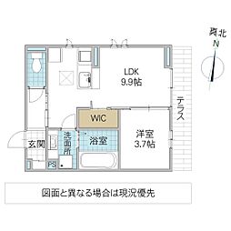 ソラーロ 1階1LDKの間取り