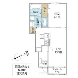 間取図画像 1LDK