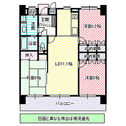 間取図画像 3LDK