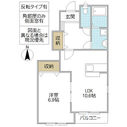 間取図画像 1LDK