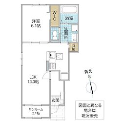 間取図画像 1LDK