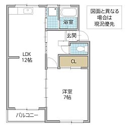 間取図画像 1LDK