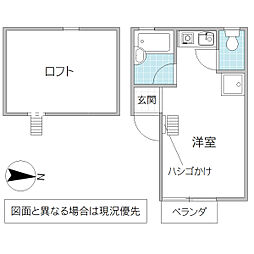 スタートハウス ワンルームの間取図画像