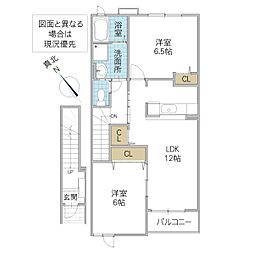 間取図画像 2LDK