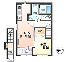 Kusturica 1LDKの間取図画像