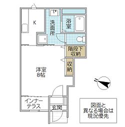 MaisonTakahashi(メゾンタカハシ) 1Kの間取図画像
