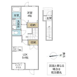 柊(ひいらぎ) 1LDKの間取図画像