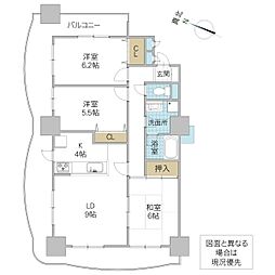 シャトーアトラス 3LDKの間取図画像