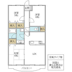 T-グラディオマンション 3LDKの間取図画像
