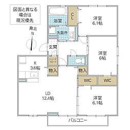 プリマステラ 3LDKの間取図画像