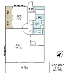 レヂデンス・O 1LDKの間取図画像
