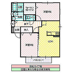 大黒屋二番館 2LDKの間取図画像