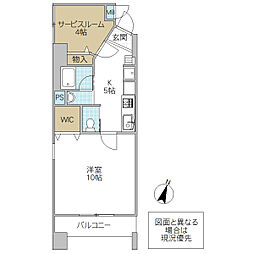 フォーライフネオ水戸 1SKの間取図画像