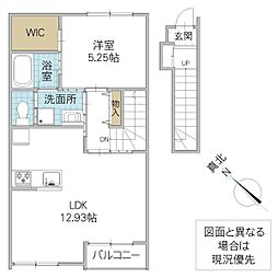 OLIVE HEIGHTS 1LDKの間取図画像