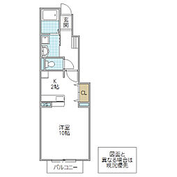 サンリット・m ワンルームの間取図画像