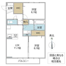アンテラルボ 2LDKの間取図画像