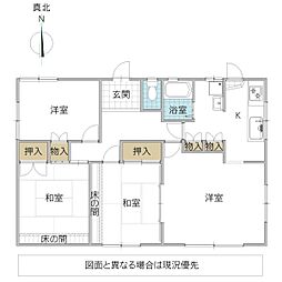 ひたちなか市足崎 4Kの間取り