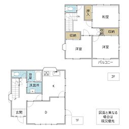 水戸市元吉田町 3DKの間取り