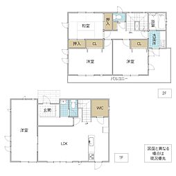 ひたちなか市中根 4LDKの間取り