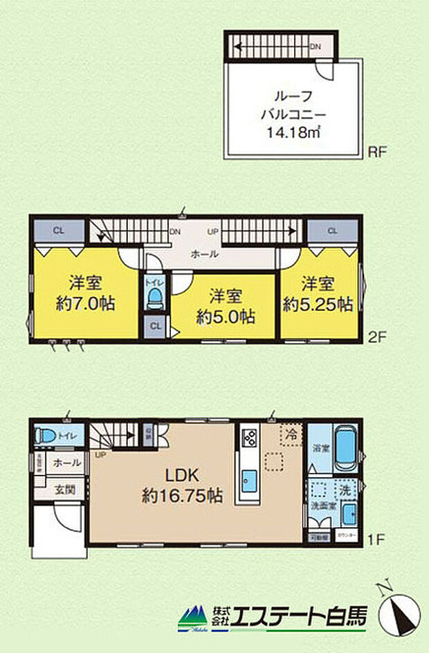 家族の顔が見えるリビングイン階段です。