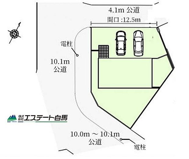 カースペース並列2台駐車可能です。