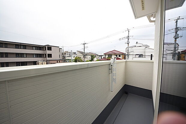 2階のバルコニー