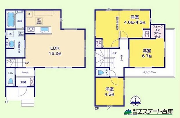 家族構成に併せて間取りを変更可能です。