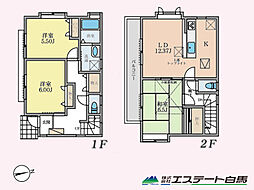 小平市花小金井4丁目　中古戸建 3LDKの間取り