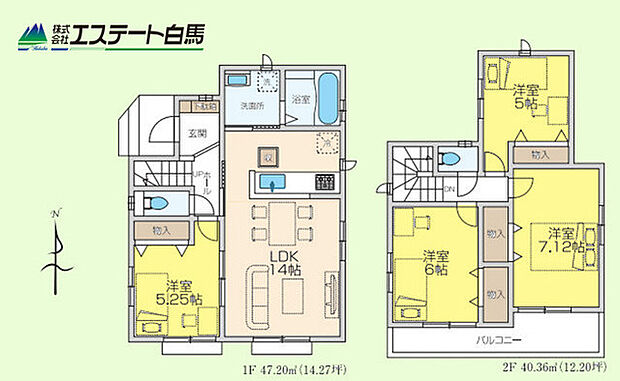 家事動線・生活動線に配慮された住み心地の良い4ＬＤＫ。