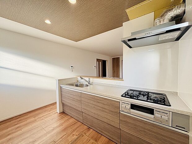 お洒落な小物を置く、心安らぐ観葉植物を飾ってみる。もしくはパソコンを置いてみる。色々な用途に使えそうなリビングのカウンタースペース