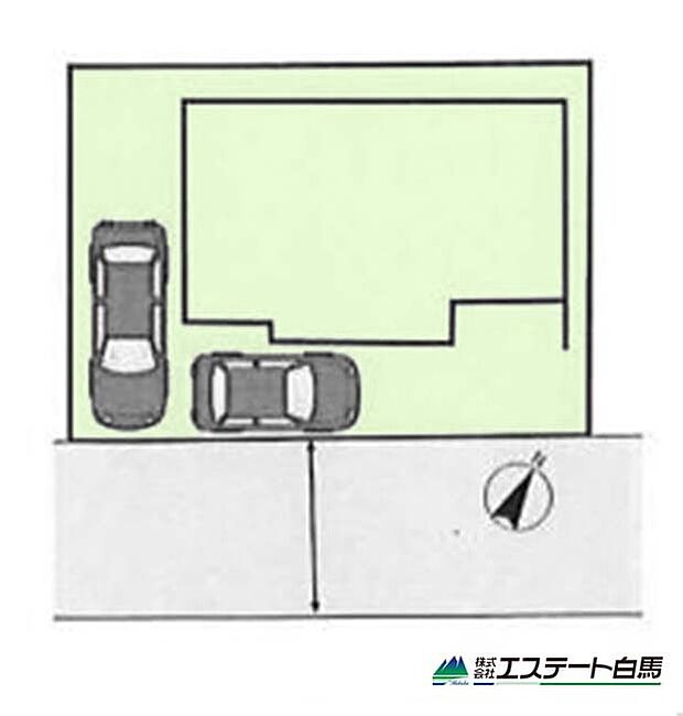 東南向きで明るく、車も2台分駐車可能です。