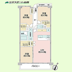 間取図画像 3LDK