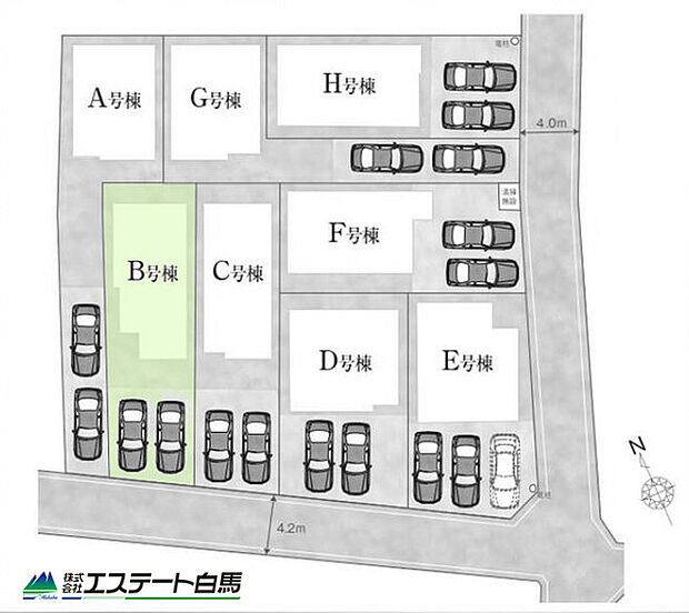 カースペース並列2台駐車可能です。
