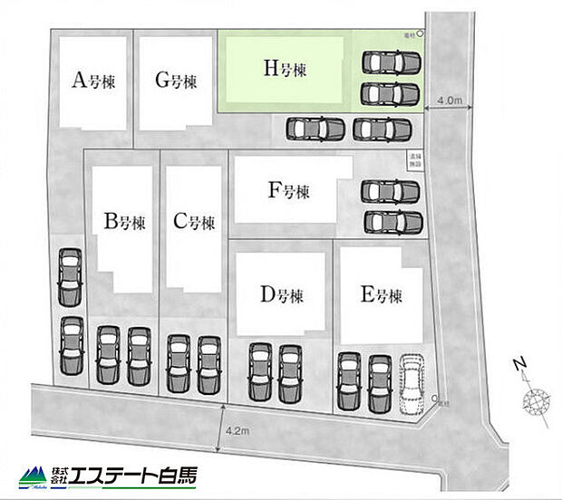 カースペース並列2台可能です。