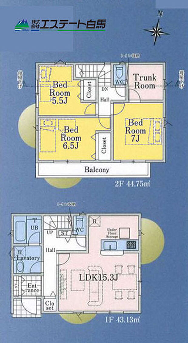 多用途に使えるトランクルーム付き