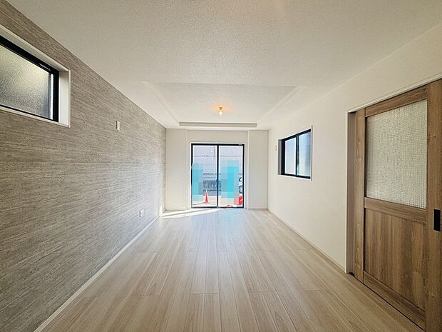 リビングは家具の配置も思いのまま。自由度が高い設計です。 