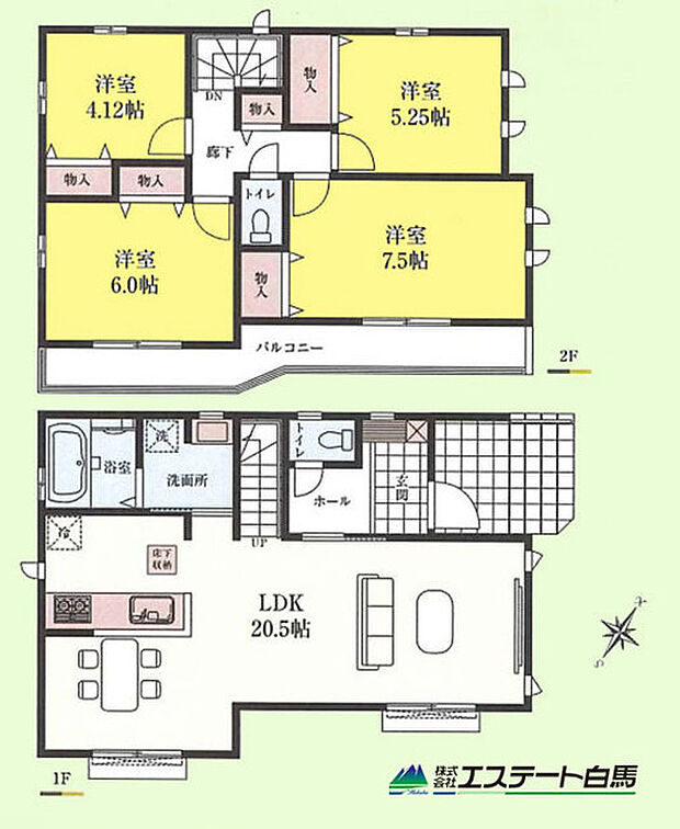 家族の顔が見えるリビングイン階段