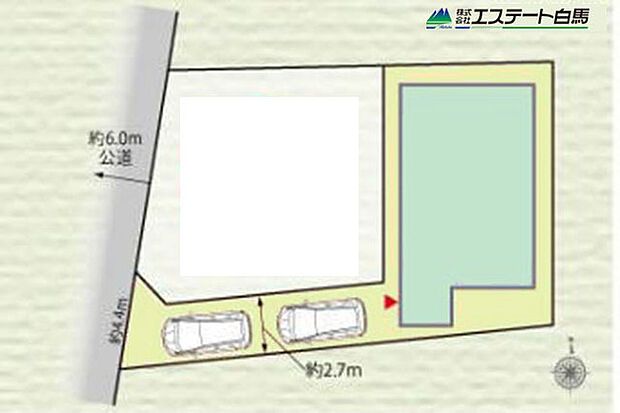 カースペース2台駐車可能です。