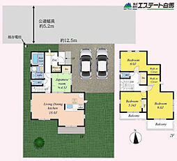 狭山市柏原　中古戸建 4LDKの間取り