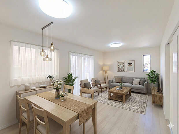 【ＬＤＫ／約16帖】 ※家具はＣＧによるものです。価格に家具は含みません。 